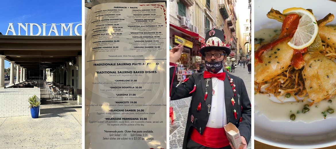 Caffe Andiamo Menu